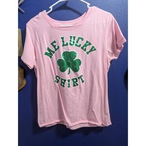 🌈5/25 Pink "Lucky" St Patrick's Day St Patty's Day Shirt